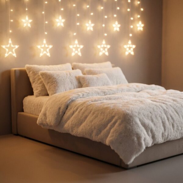 Luces Navidad Luces Navideñas Cortina De Luces Led Decoración 5 metros (enchufe)_1 Cortina luces LED 5 metros decoración navideña