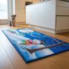 Set 2 Alfombra Cocina Antideslizante Navidad Limpia Pies Mono nieve_2 Alfombra navideña decorativa para cocina