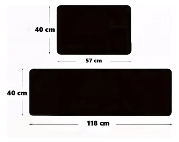 Set 2 Alfombra Cocina Antideslizante Navidad Limpia Pies Mono nieve_3 Alfombras navidad diseño mono de nieve