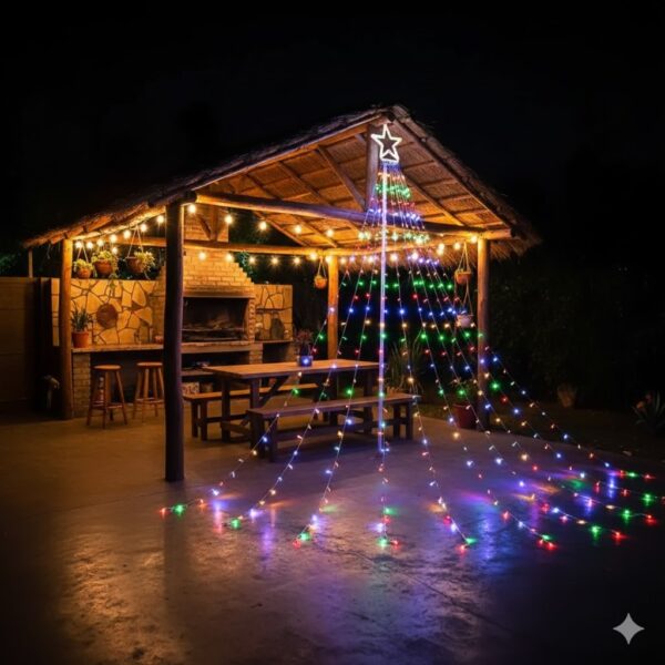 cascada Cascada navidad colores solar